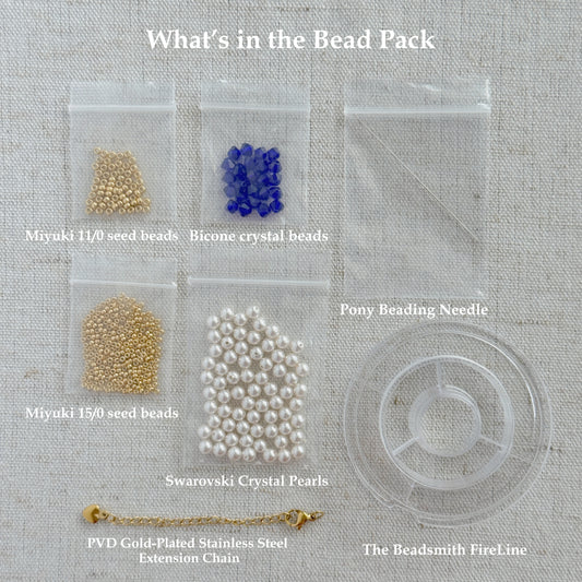 Bead Pack No. 01 | Pearl & Crystal Bracelet Materials
