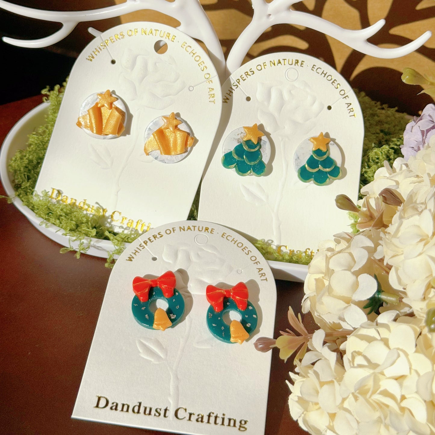 S925 Sterling Silver Earrings - Christmas Gift (R01)