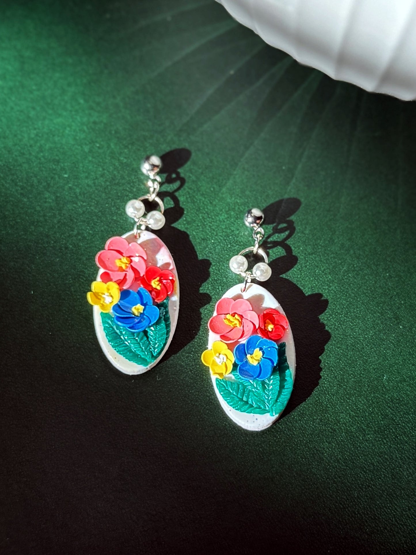S925 Sterling Sliver Hand-sculpted Earrings - Vivid Garden