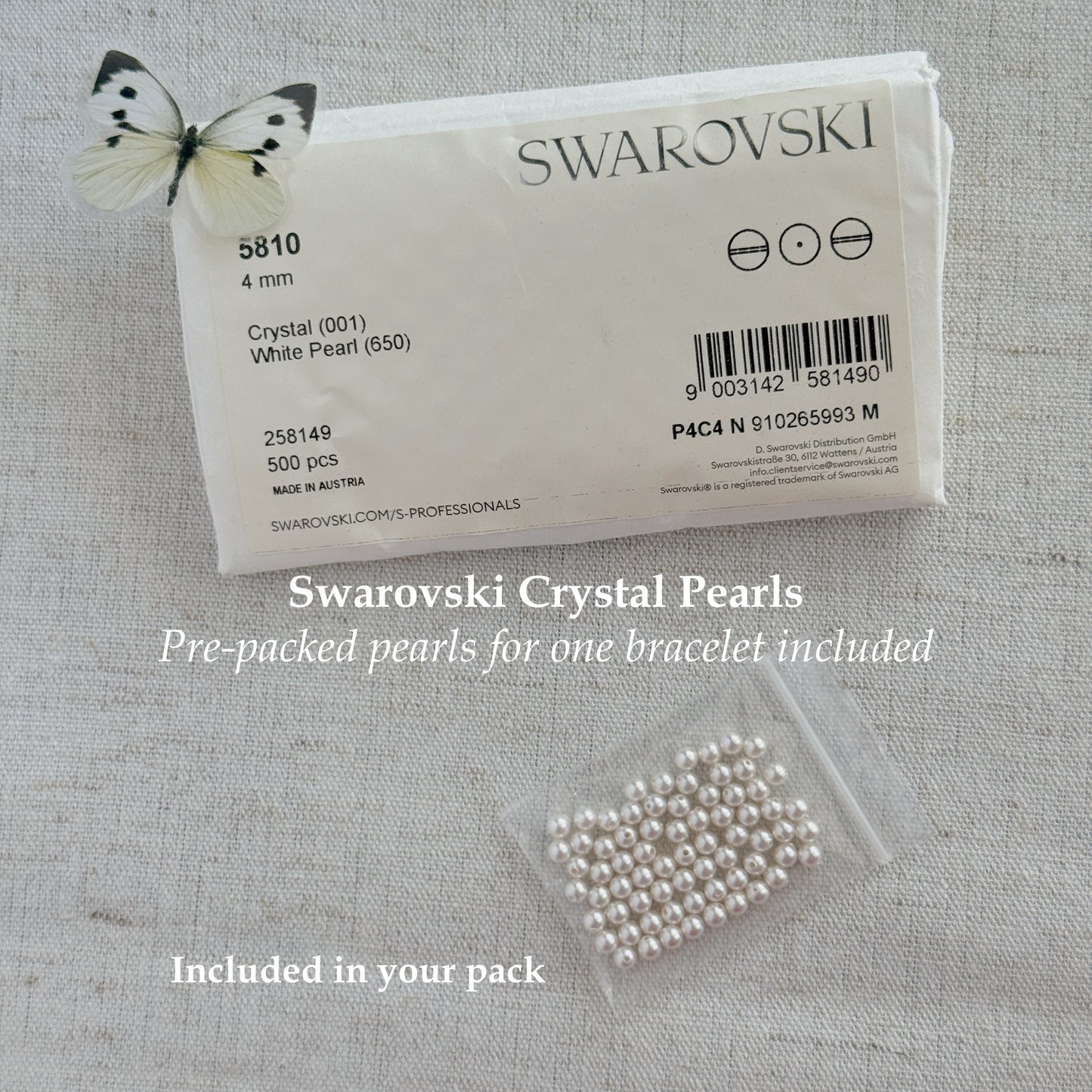 Bead Pack No. 01 | Pearl & Crystal Bracelet Materials