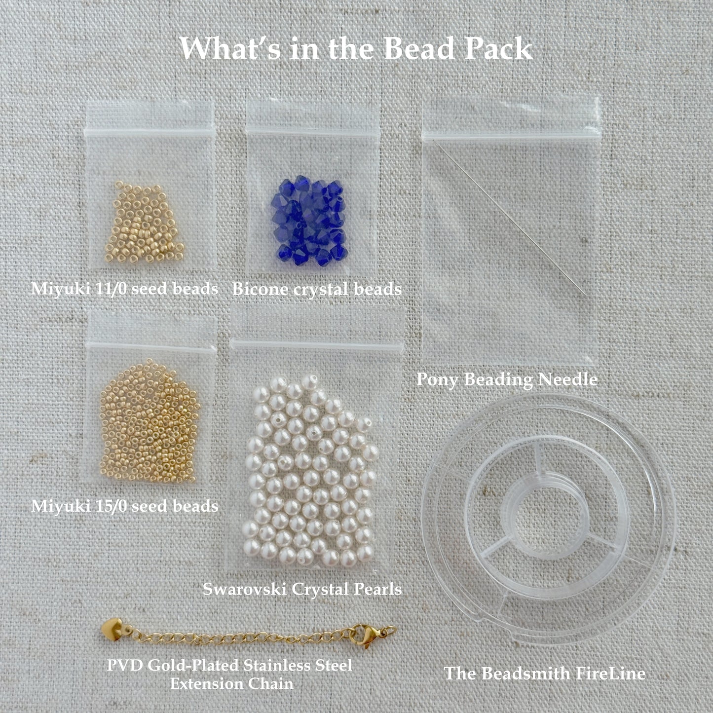 Bead Pack No. 01 | Pearl & Crystal Bracelet Materials