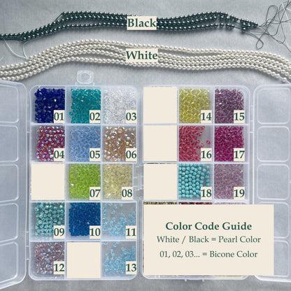 Bead Pack No. 01 | Pearl & Crystal Bracelet Materials