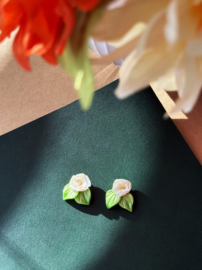 14K Gold-filled Hand-sculpted Floral Earrings - Fresh Bloom