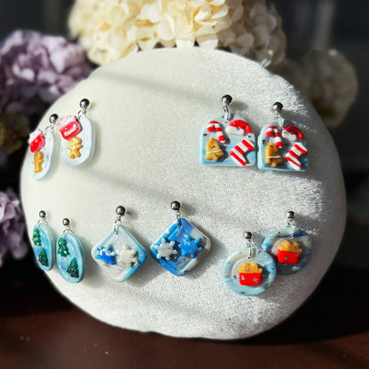 S925 Sterling Sliver Handmade Earrings - Christmas Gift (S01)